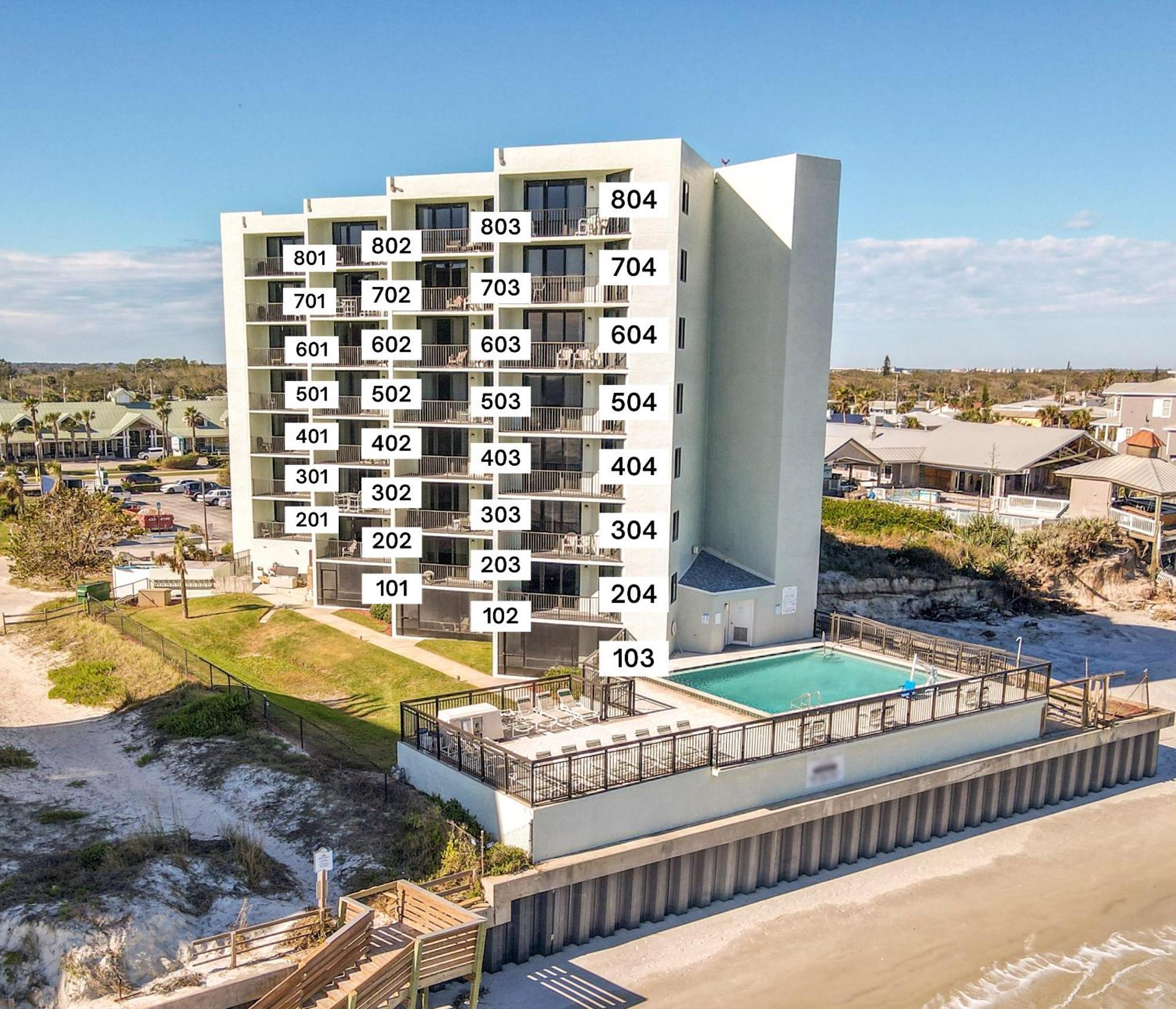 Ocean View With A Beachfront Pool At Ocean Trillium Condo ~ 403 뉴스머나비치 외부 사진
